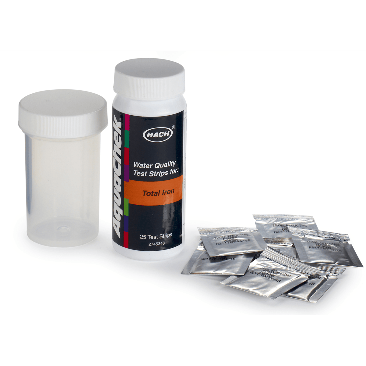 Hach Iron Test Strips (Total Dissolved Iron), 0-5 mg/L, 2745325