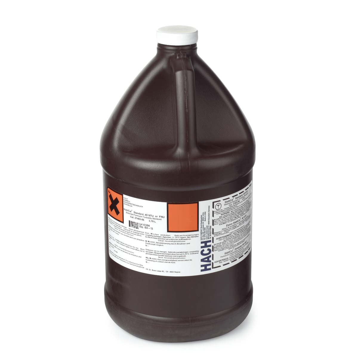 Hach Stablcal® Turbidity Standard, 40 NTU, 3.78 L, 2746356