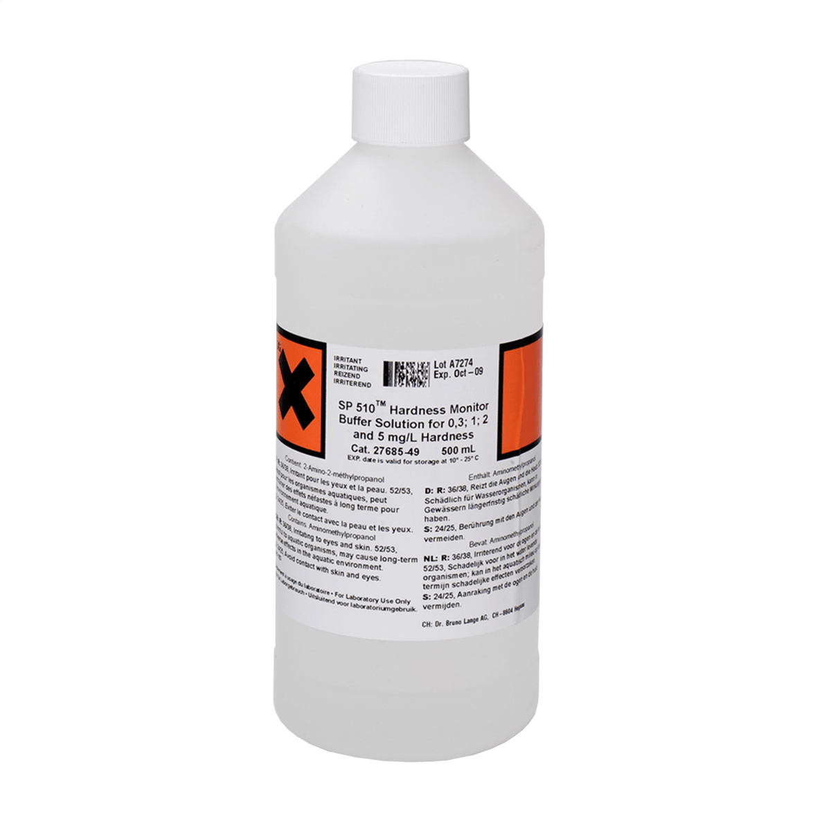 Hach Hardness buffer solution for HACH SP510, 0.5l, 0.3,1,2,5 mg/l, 2768549