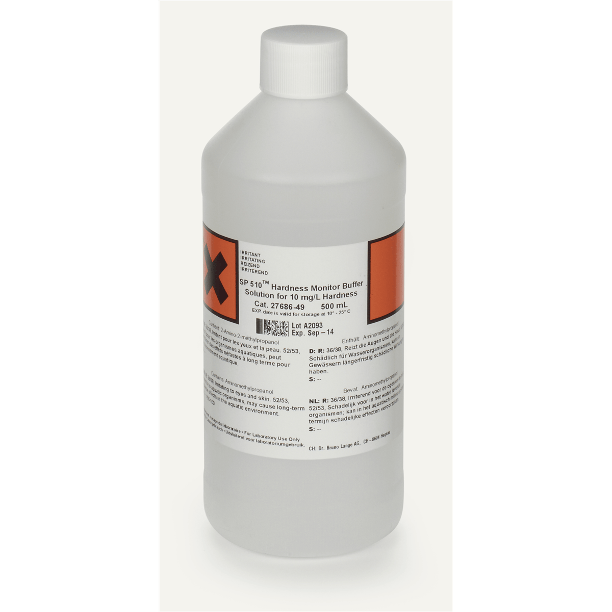 Hach Hardness buffer solution, 0.5 L, 10 mg/L, 2768649