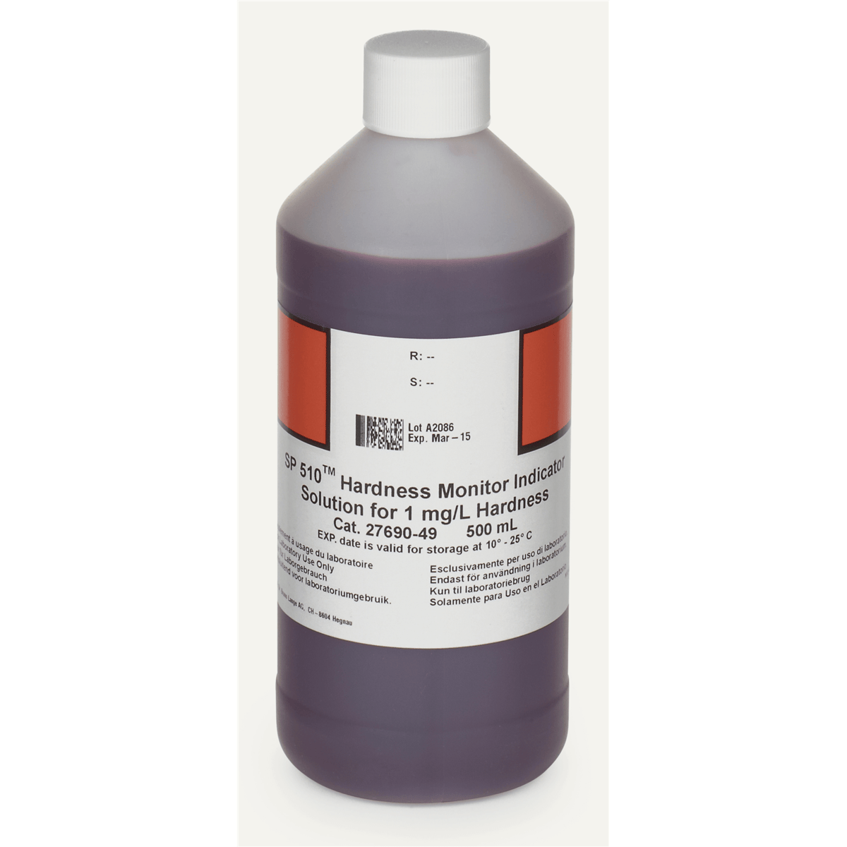 Hach Hardness indicator solution, 0.5 L, 1 mg/L, 2769049