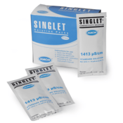 Hach Singlet™ Single-use Conductivity Standard Solution, 1413 µS/cm, KCl, 20 mL, 2771420