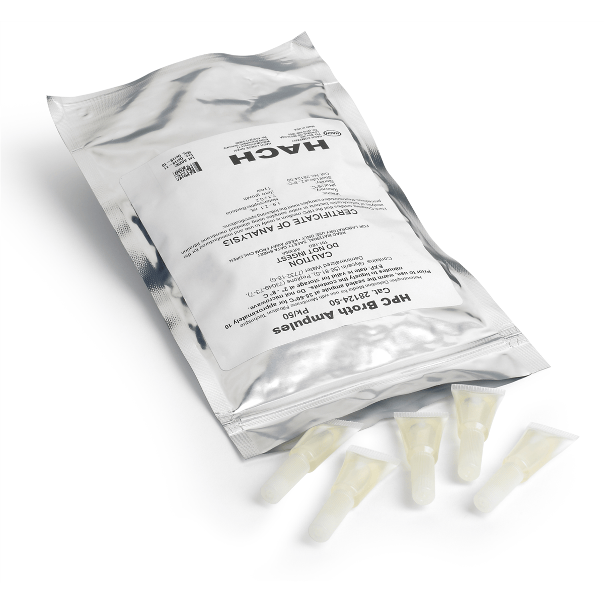 Hach m-HPC Broth, Plastic Ampules, 50/pk, 2812450