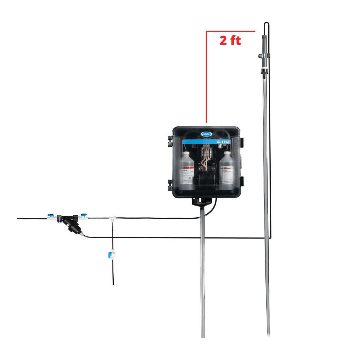 Hach CL17sc Standpipe Installation Kit, 8560500