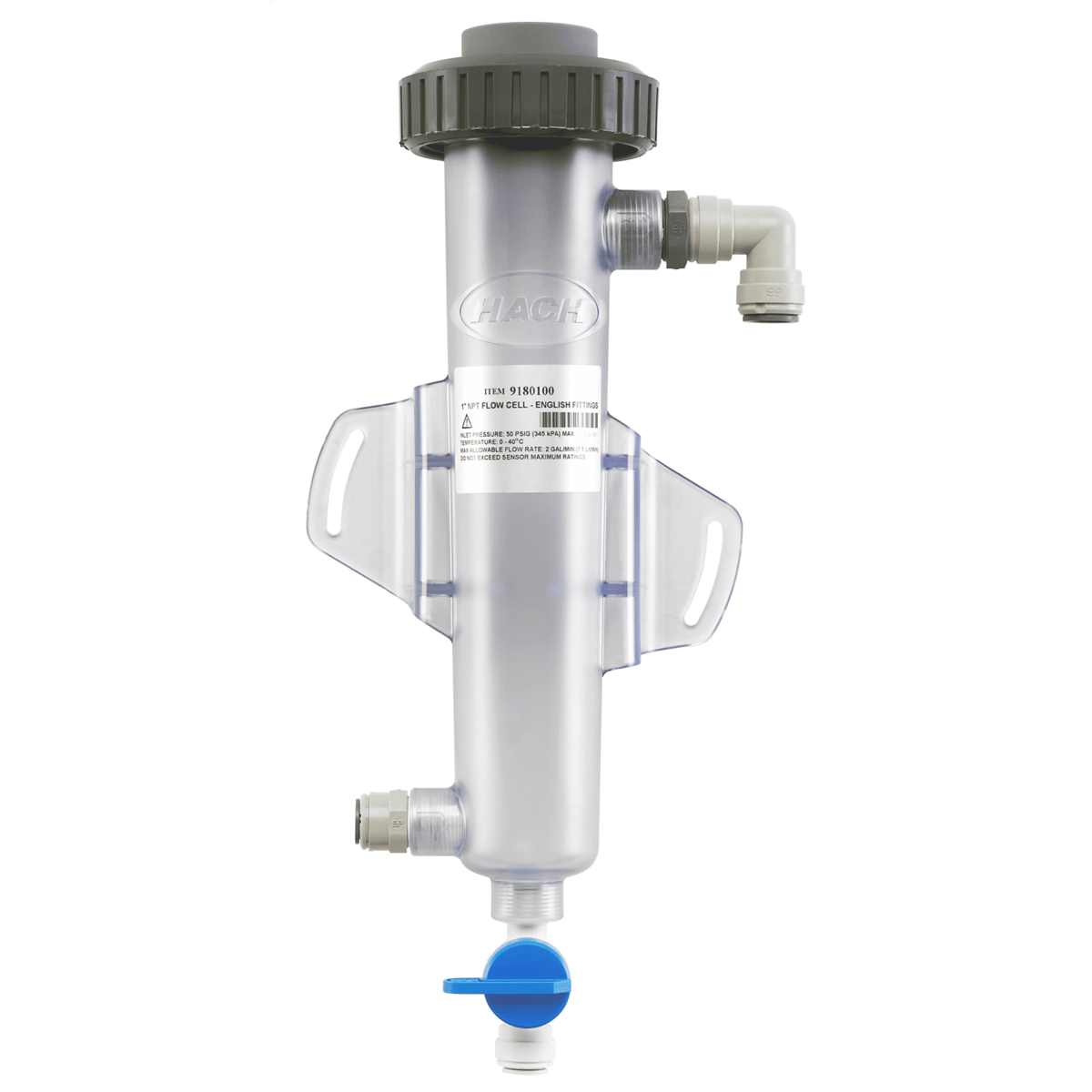Hach Flow Cell assembly for 1" NPT Sensor, 9180100