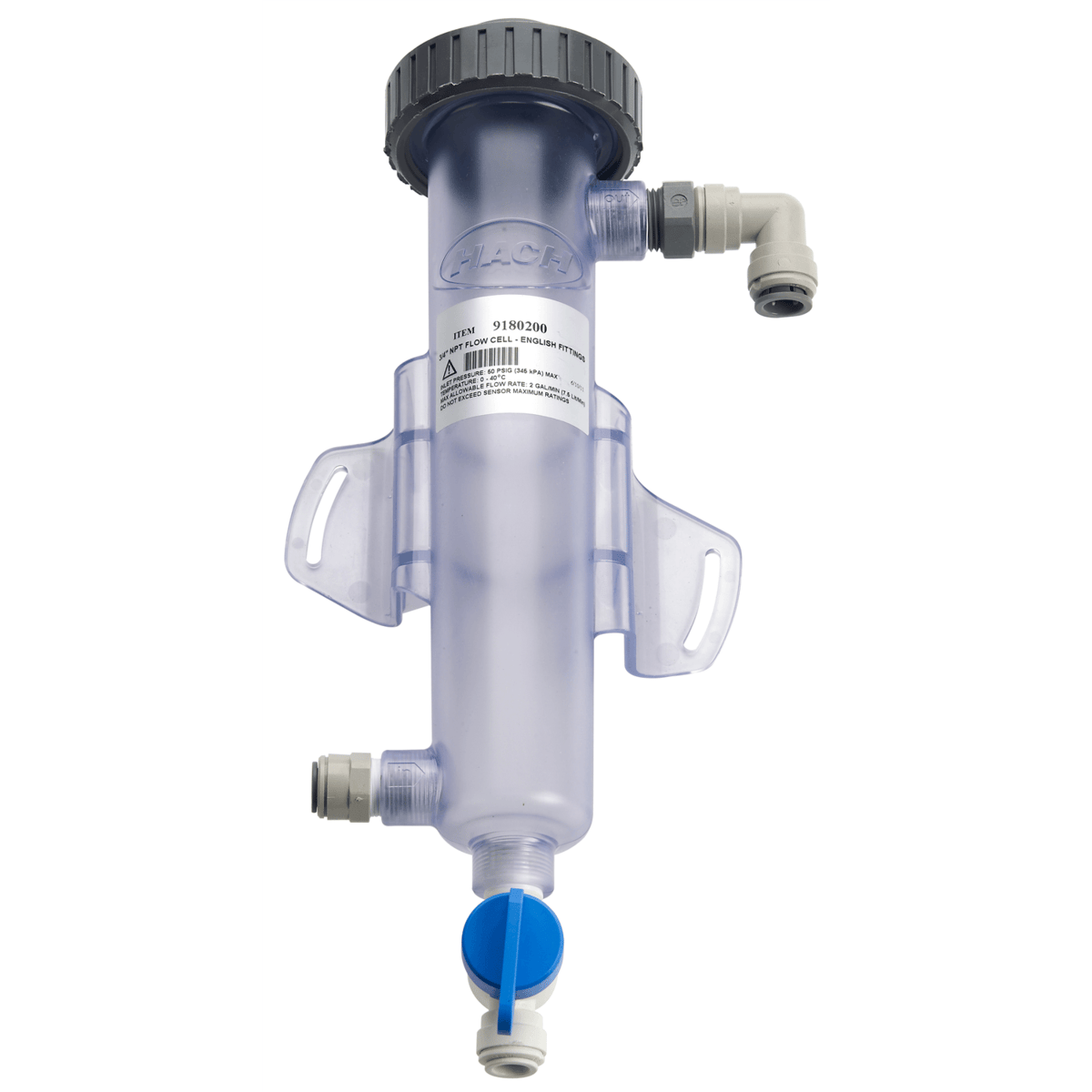Hach Flow Cell Assembly for 3/4" NPT Sensor, 9180200