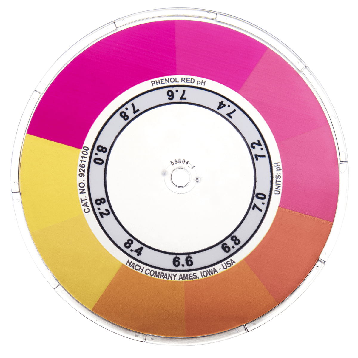 Hach Color Disc pH, Phenol Red, 6.6-8.4, 9261100