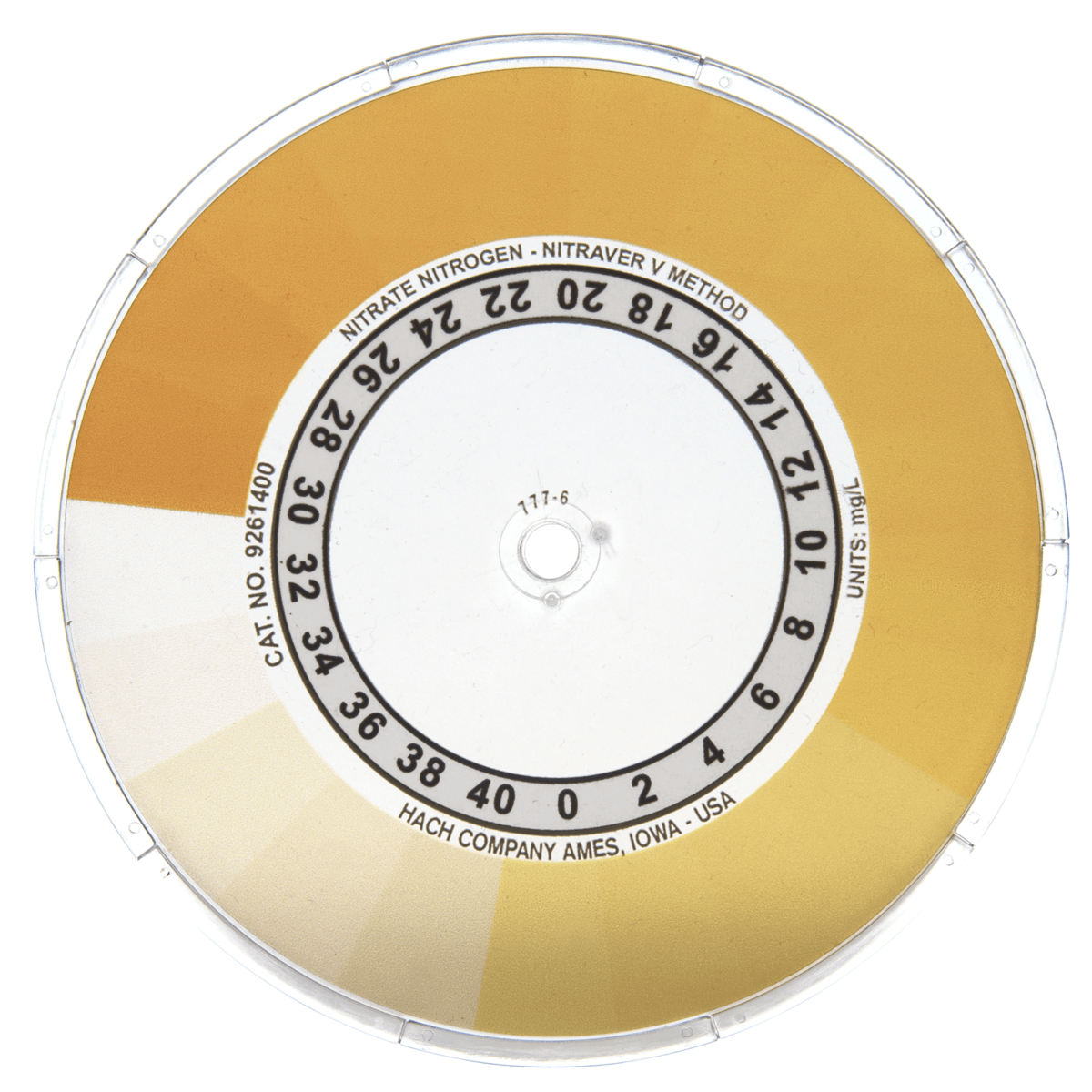 Hach Nitrate Nitrogen Color Disc, 0-40 mg/L, 9261400