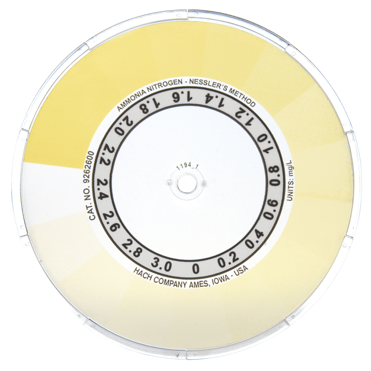 Hach Ammonia Nitrogen Color Disc, 9262600