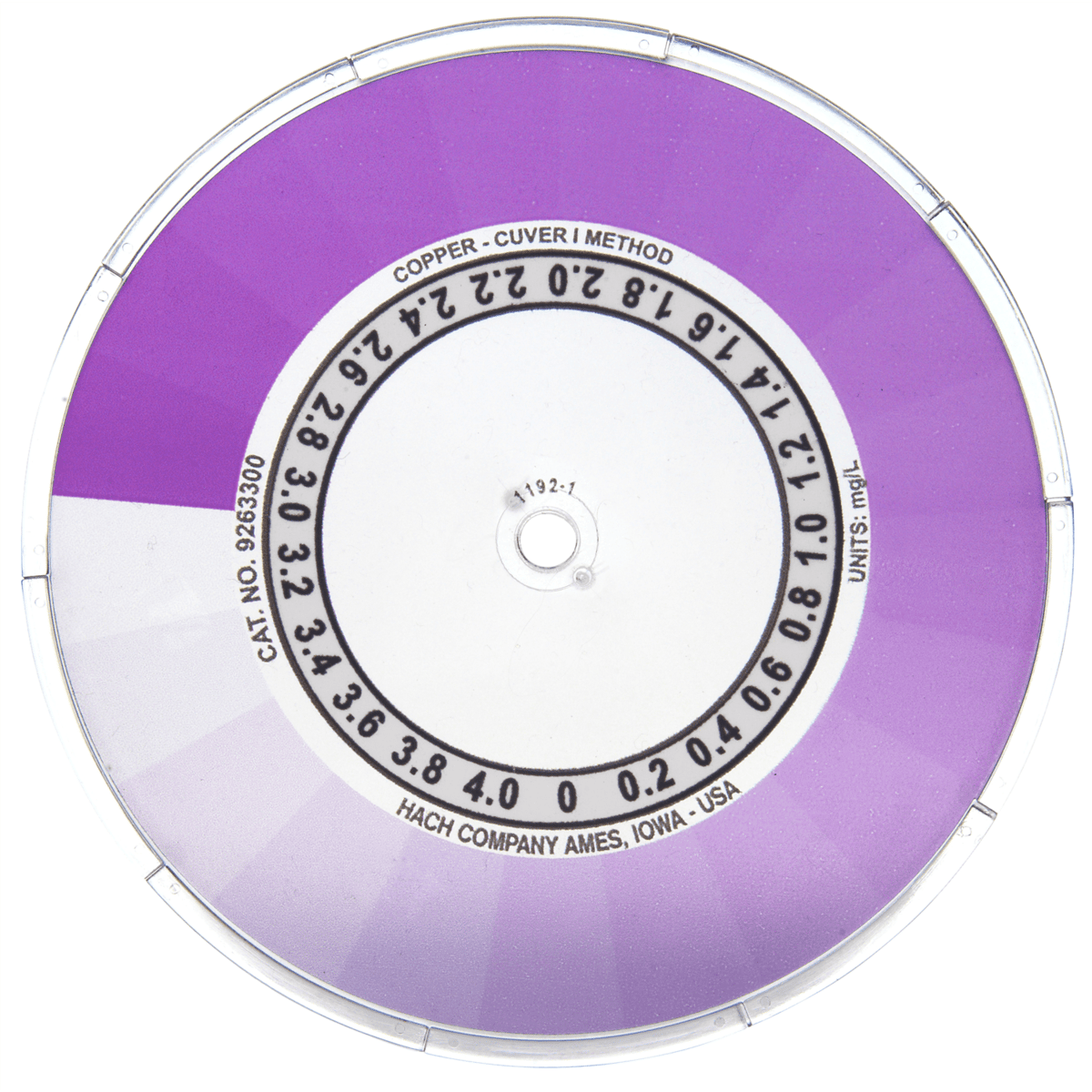Hach Copper Color Disc, 0-4 mg/L, 9263300