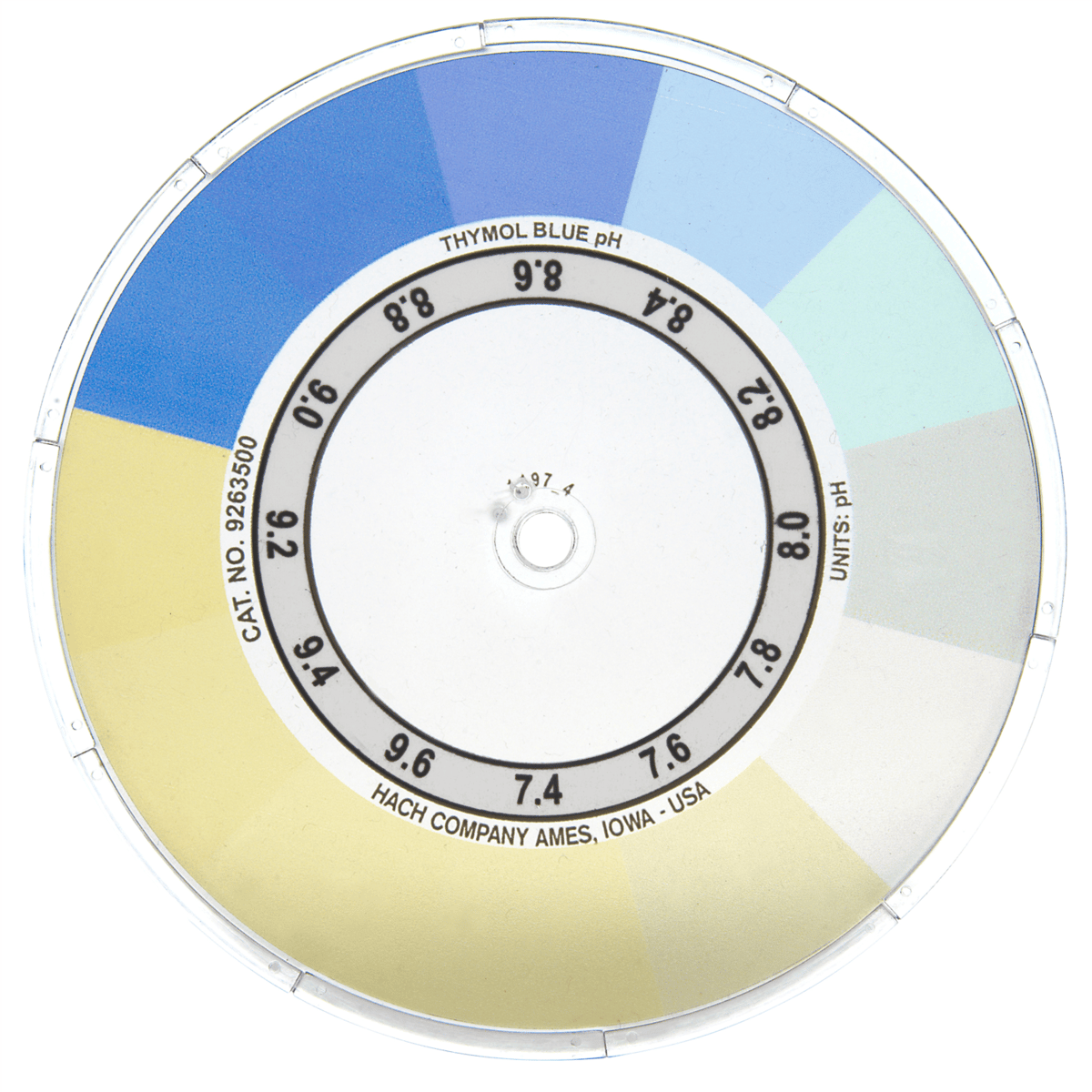 Hach Color Disc pH, Thymol Blue, 7.4-9.6, 9263500