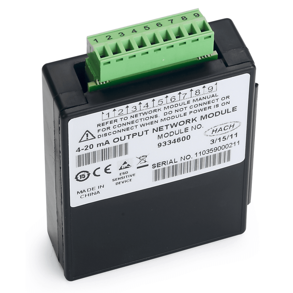 Hach 4-20mA Output Expansion Module for SC200 Universal Controller, 9334600
