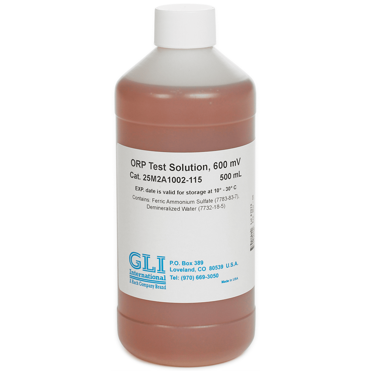 Hach ORP Reference Solution, 600 mV, 500 mL, 25M2A1002-115