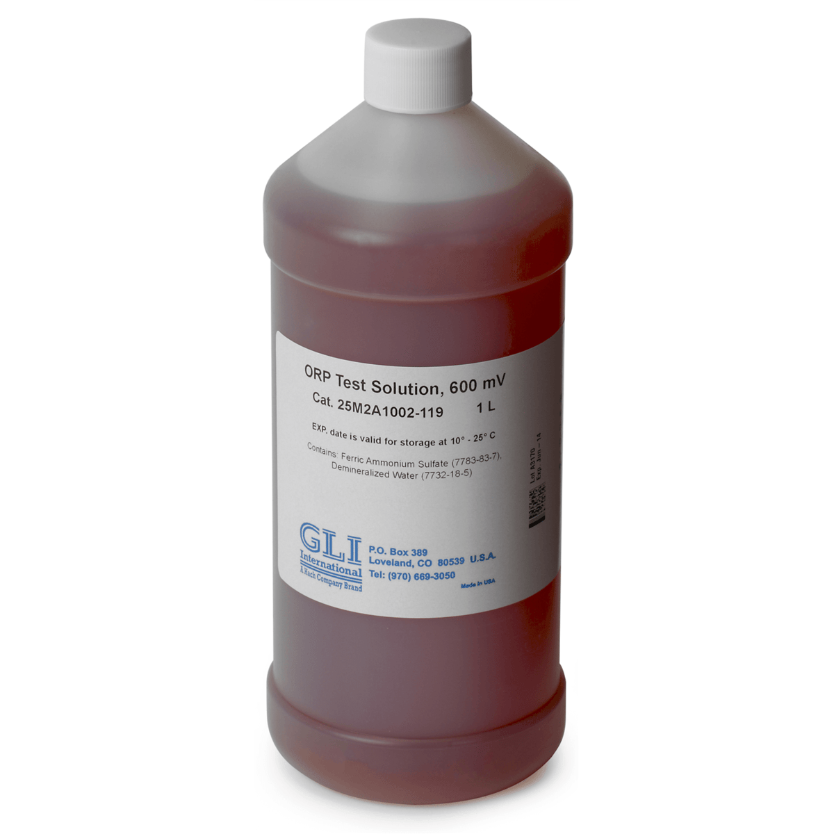 Hach 600 mV ORP Solution, 1L, 25M2A1002-119