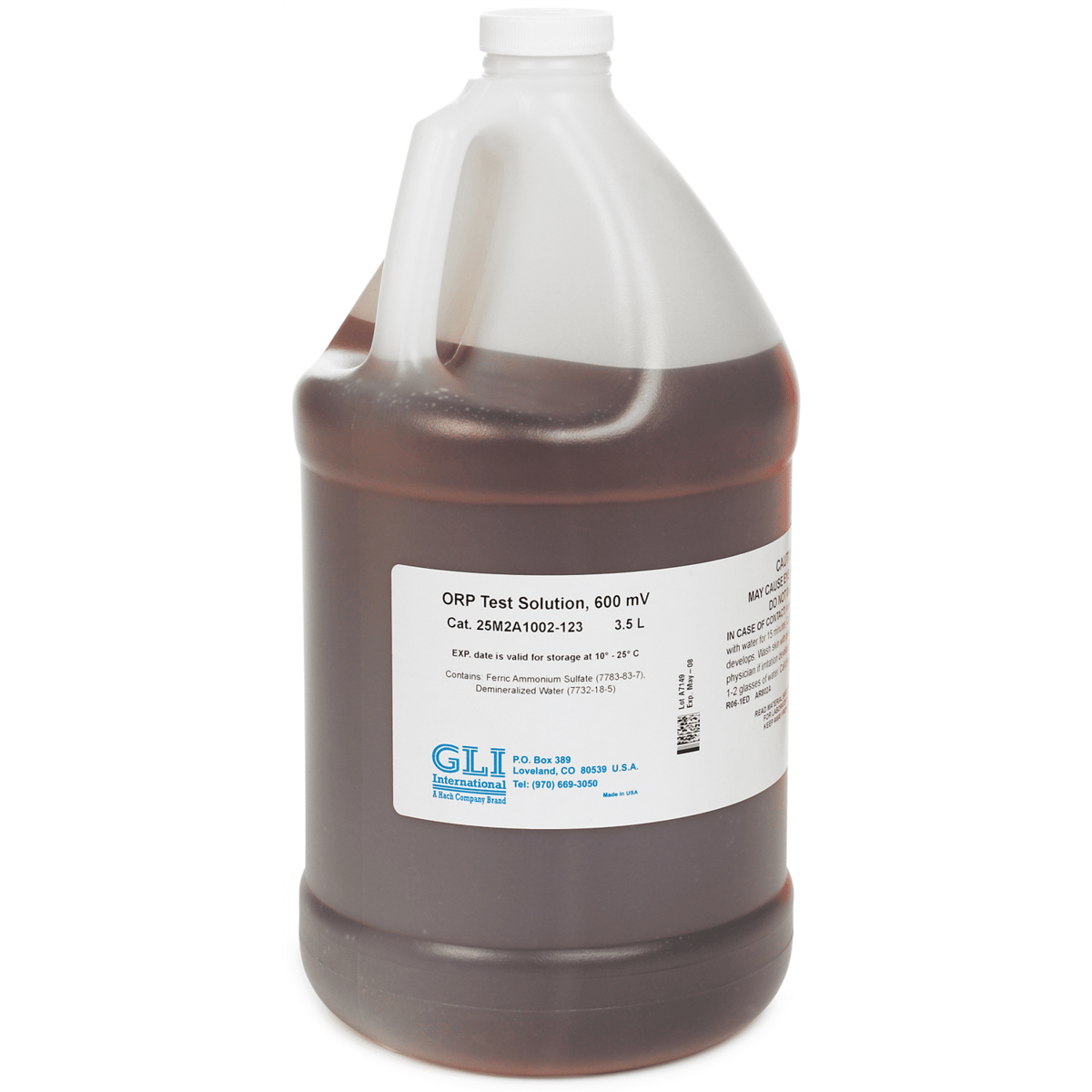 Hach 600 mV ORP Solution, 3.5 L, 25M2A1002-123