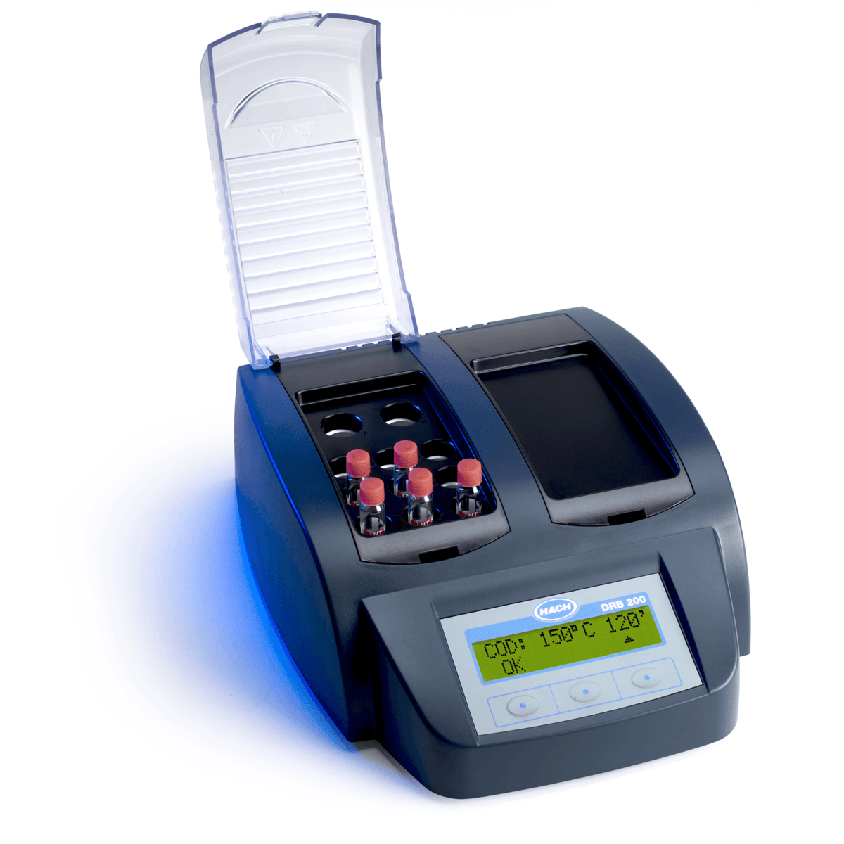 Hach DRB200 Digital Reactor Block, 9x13mm vial wells, 2x20 mm vial wells, 115 V, DRB200-01