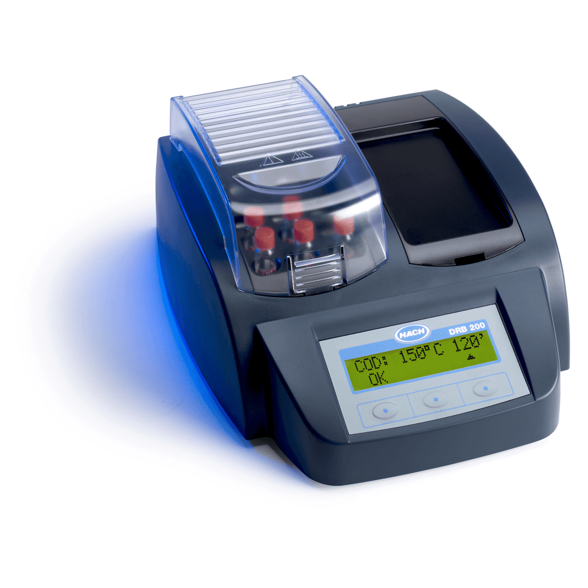 Hach DRB200 Digital Reactor Block, 9x13mm vial wells, 2x20 mm vial wells, 230 V, DRB200-05