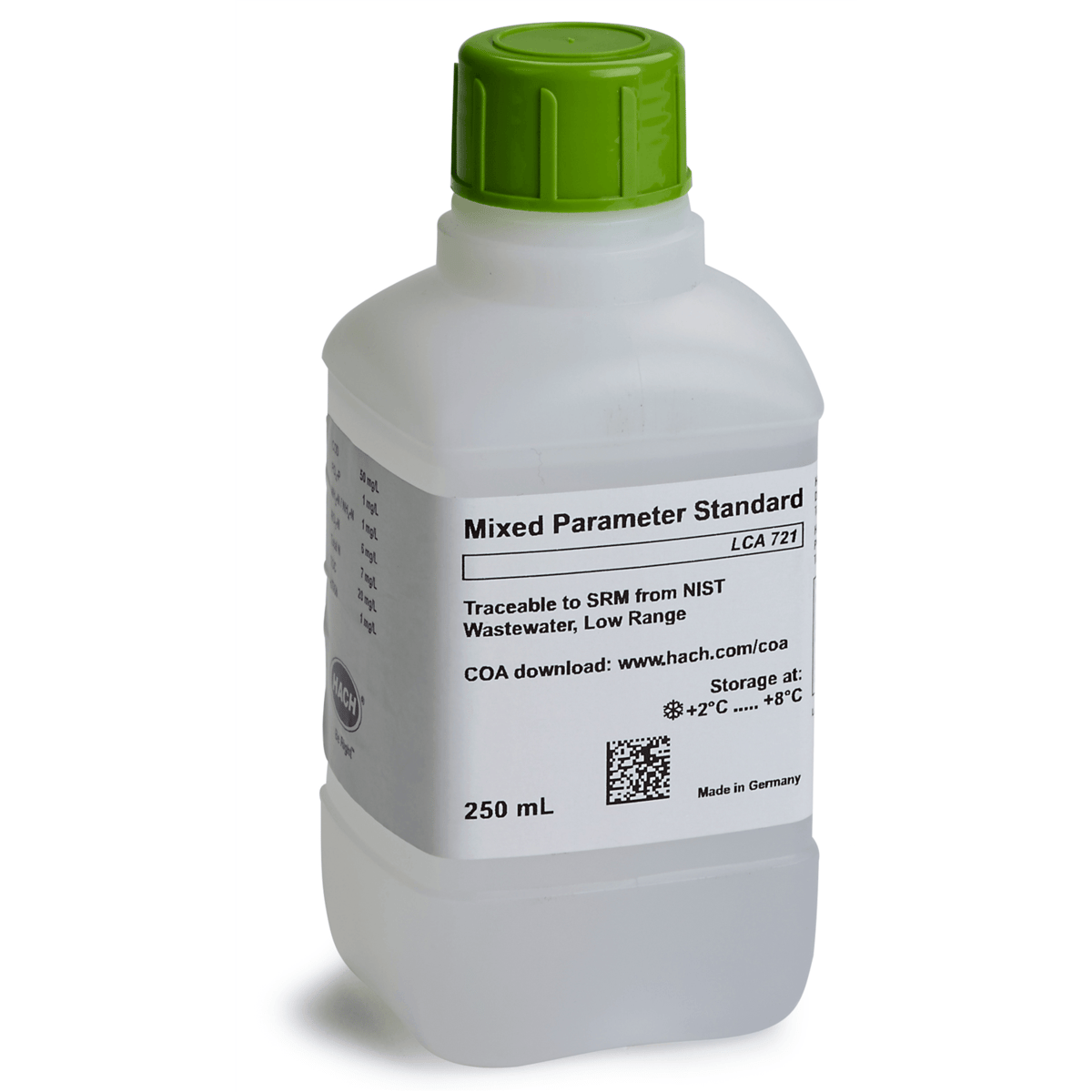 Hach Mixed-Parameter Standard, NIST, Wastewater, Low Range, LCA721