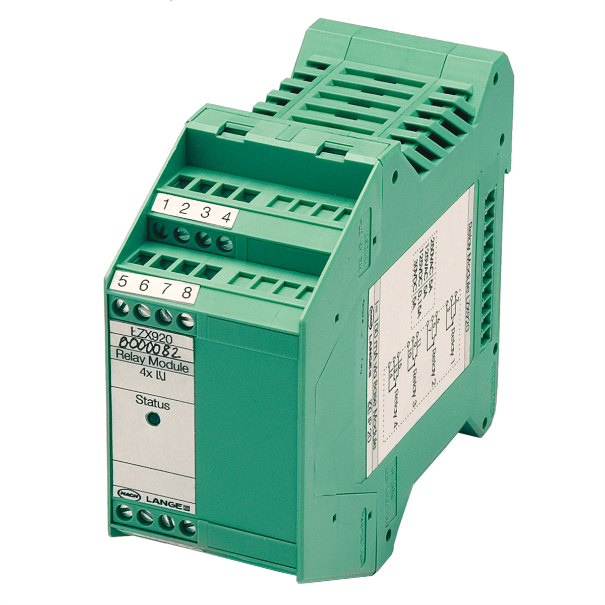 Hach SC1000 Relay Module for DIN-Rail Mounting, 4 Relays, Max 240V, LZX920