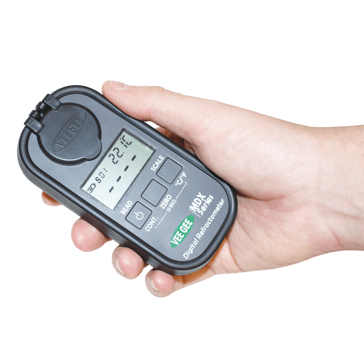 Vee Gee Digital Refractometer, MDX-201, NaCl, 4 Scales