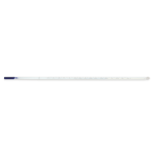 Vee Gee Thermometer, Blue Liquid, -30 to 120°F, Total Immersion, 12"