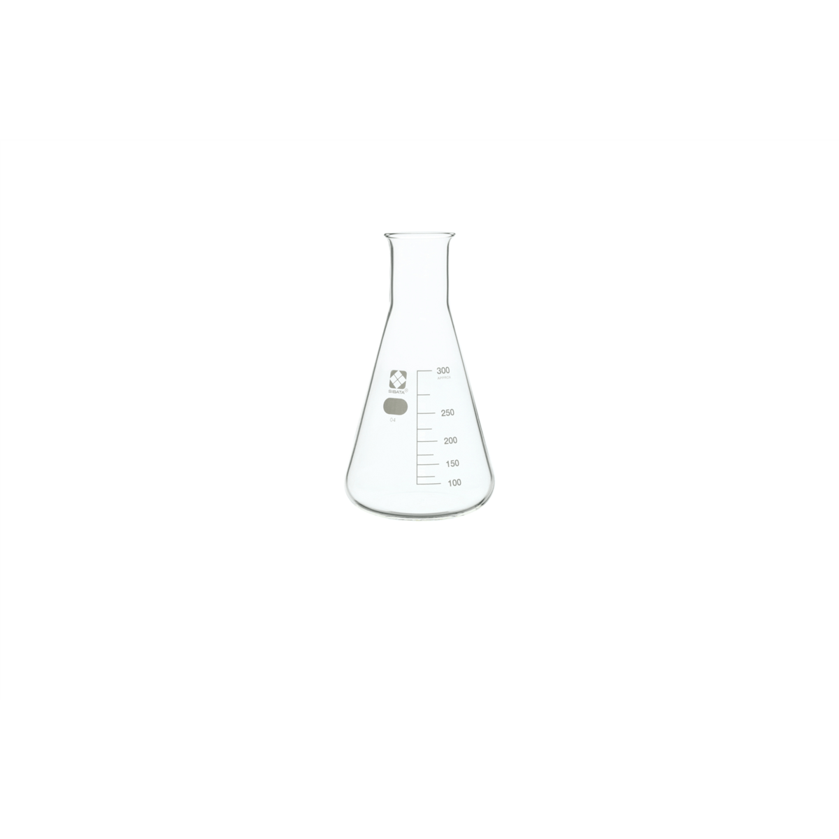 Vee Gee SIBATA Glass Erlenmeyer Flask, 300 mL, Pack of 10