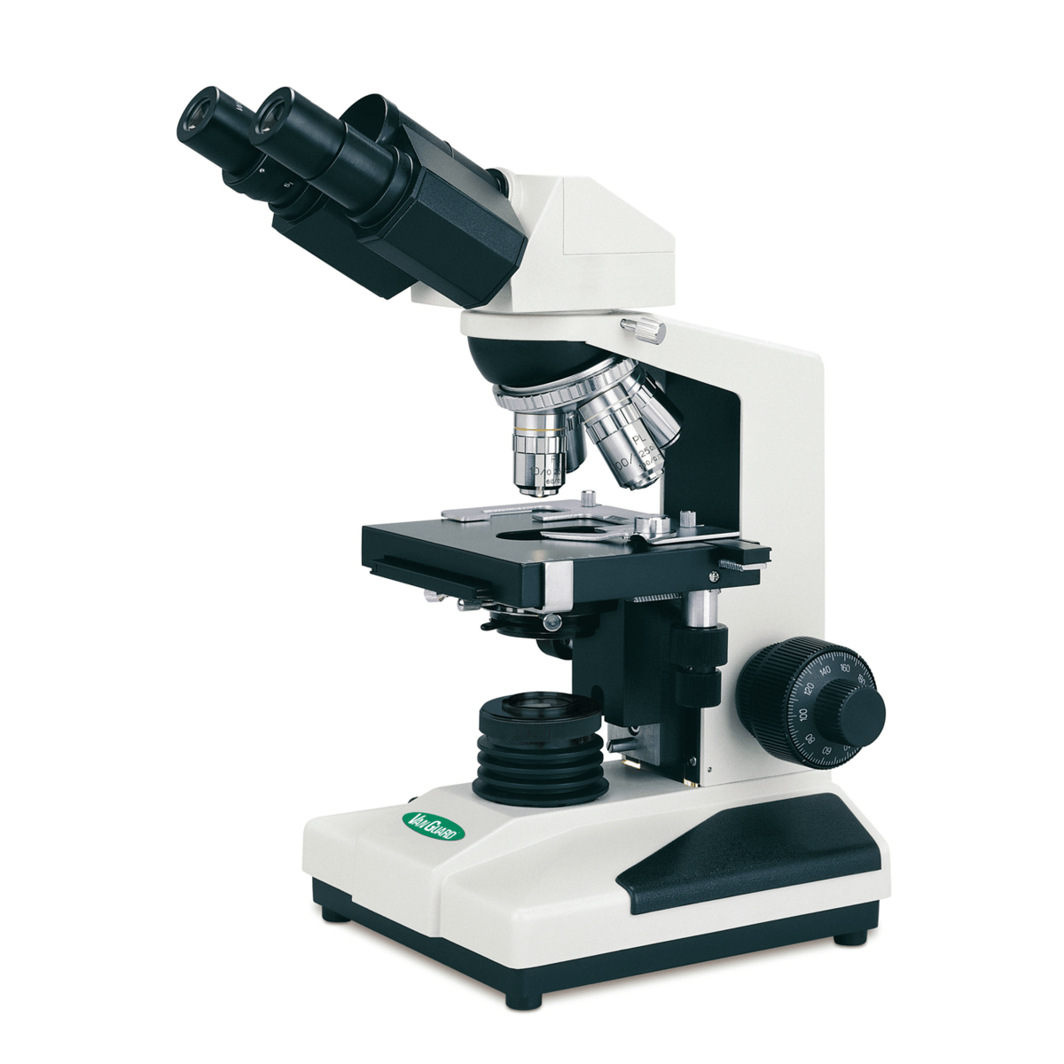 Vee Gee Compound Microscope, Binocular, Brightfield, 4X/10X/40X/100X, Achromatic