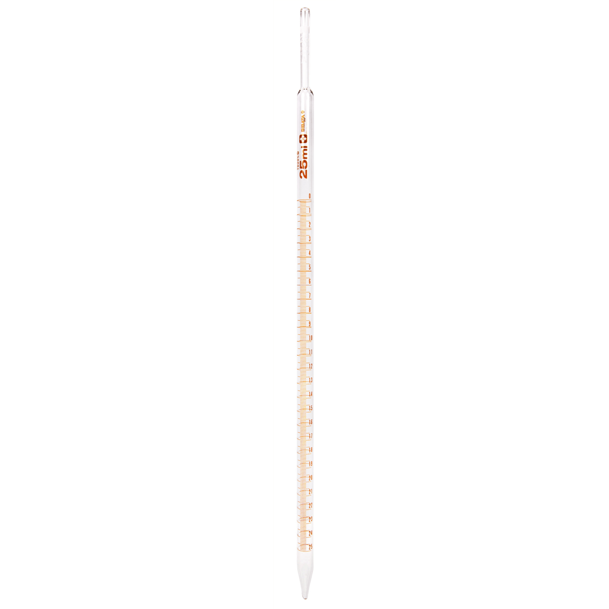 Vee Gee Mohr Measuring Pipets, 25 mL, 0.1 graduation interval, Pack of 12