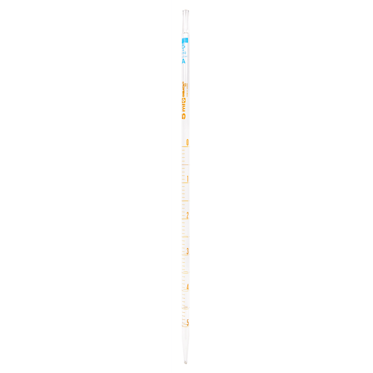 Vee Gee Mohr Measuring Pipets, 5 mL, 0.1 graduation interval, Pack of 12