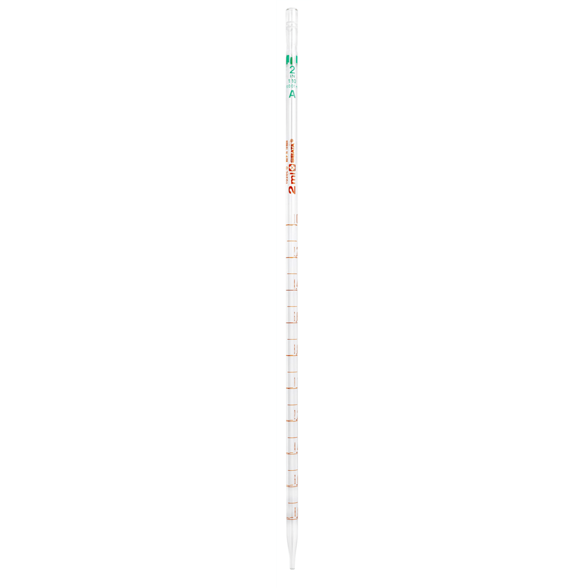 Vee Gee Serological Pipets, 2 mL, 0.1 graduation interval, Pack of 12