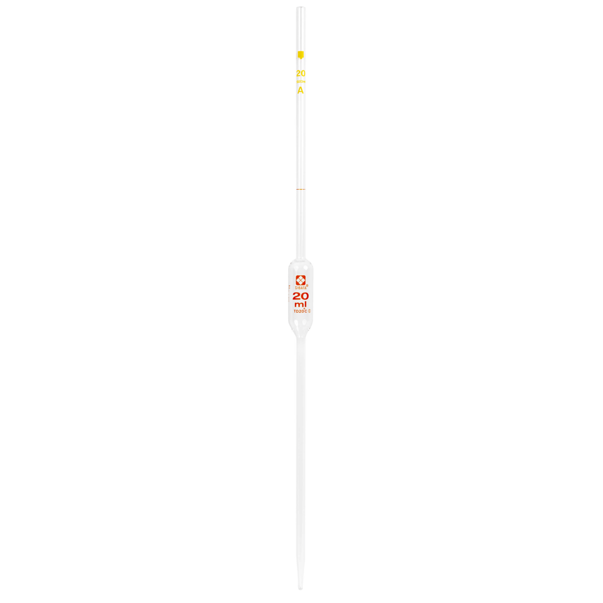 Vee Gee Volumetric Pipets, 20 mL, Pack of 6
