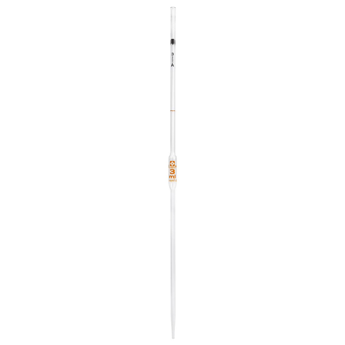 Vee Gee Volumetric Pipets, 3 mL, Pack of 12