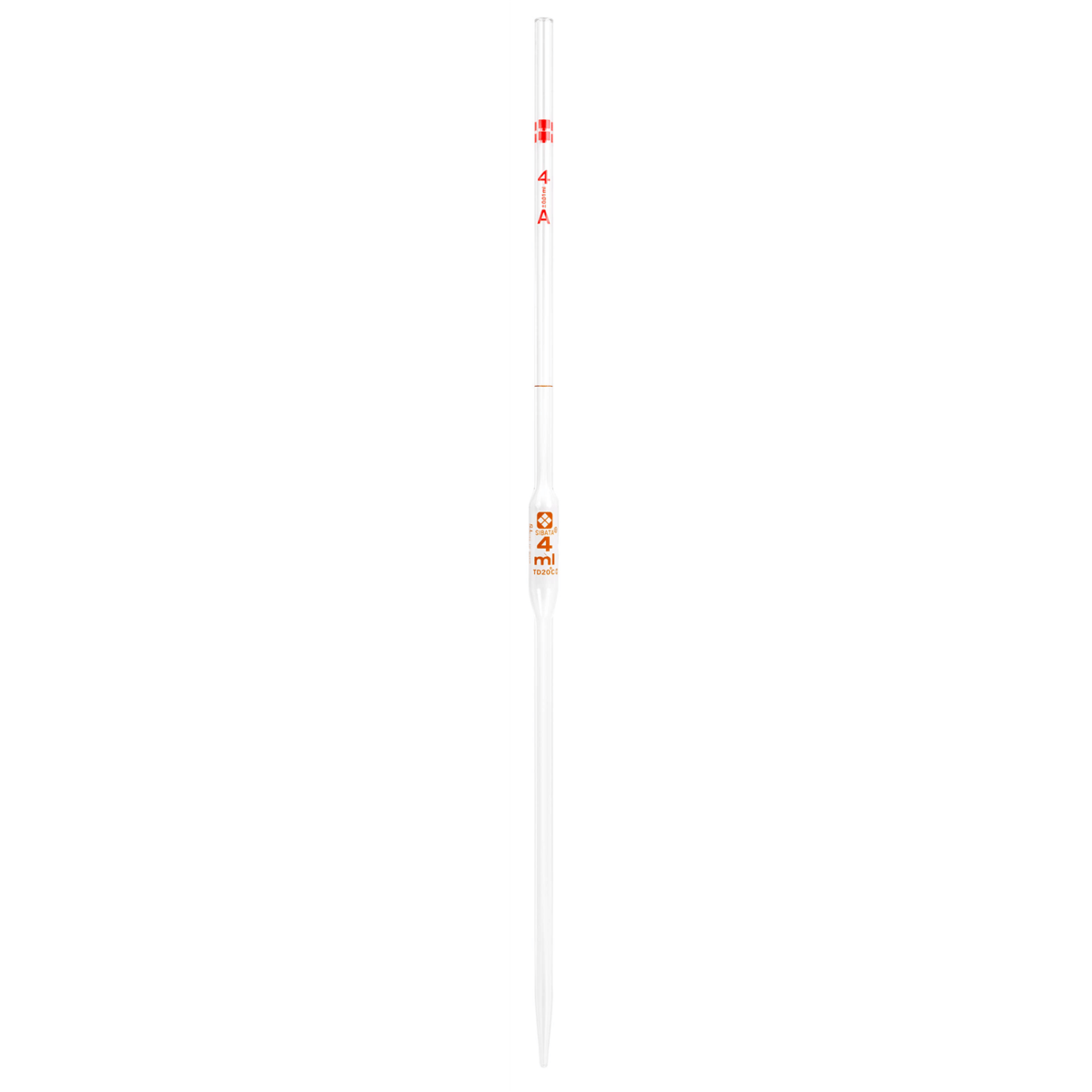 Vee Gee Volumetric Pipets, 4 mL, Pack of 12