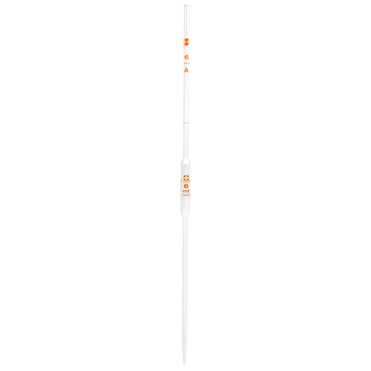 Vee Gee Volumetric Pipets, 6 mL, Pack of 12