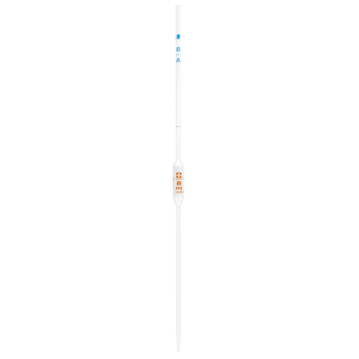 Vee Gee Volumetric Pipets, 8 mL, Pack of 12