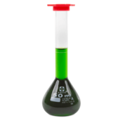 Vee Gee Volumetric Flask, Class A, Snap Cap, 50 mL, Pack of 4