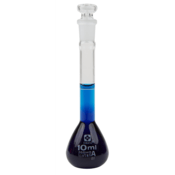 Vee Gee Volumetric Flask, Class A, Glass Stopper, 10 mL, Pack of 6
