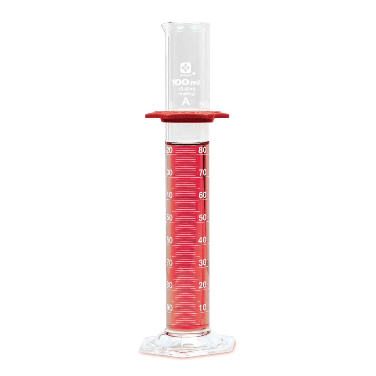 Vee Gee Graduated Cylinder, Class A, 100 mL, Pack of 4