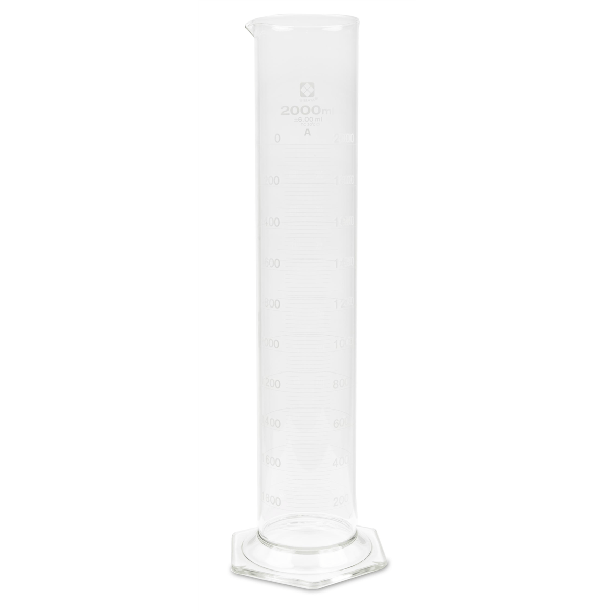 Vee Gee Graduated Cylinder, Class A, 2000 mL