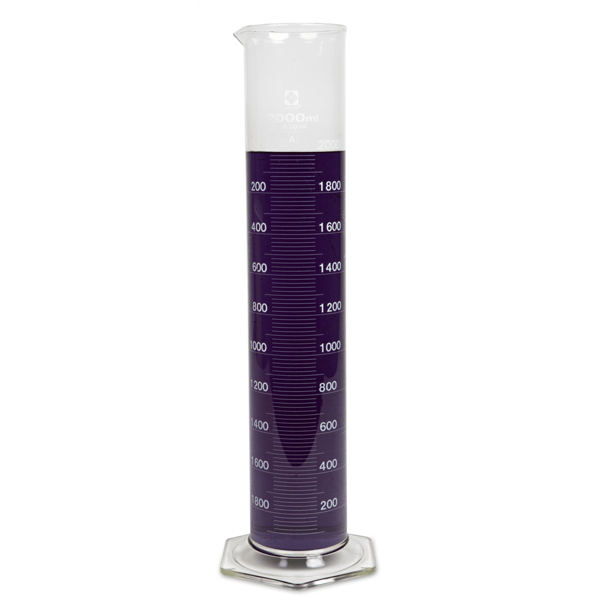 Vee Gee Graduated Cylinder, Class A, 2000 mL