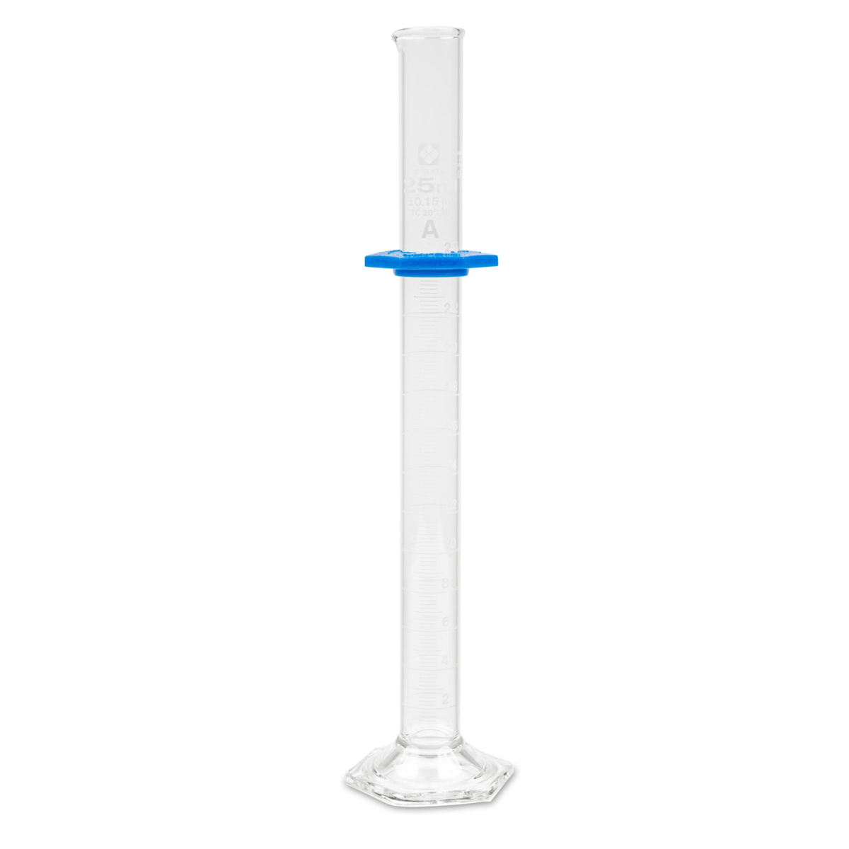 Vee Gee Graduated Cylinder, Class A, 25 mL, Pack of 4