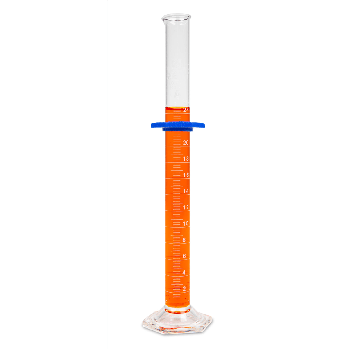 Vee Gee Graduated Cylinder, Class A, 25 mL, Pack of 4