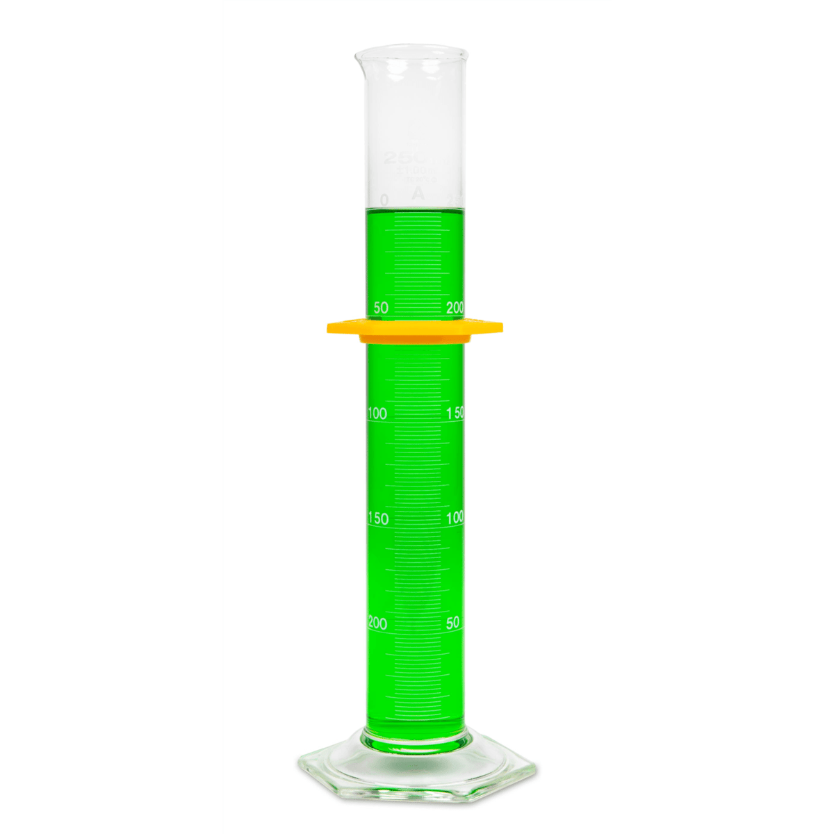 Vee Gee Graduated Cylinder, Class A, 250 mL, Pack of 4