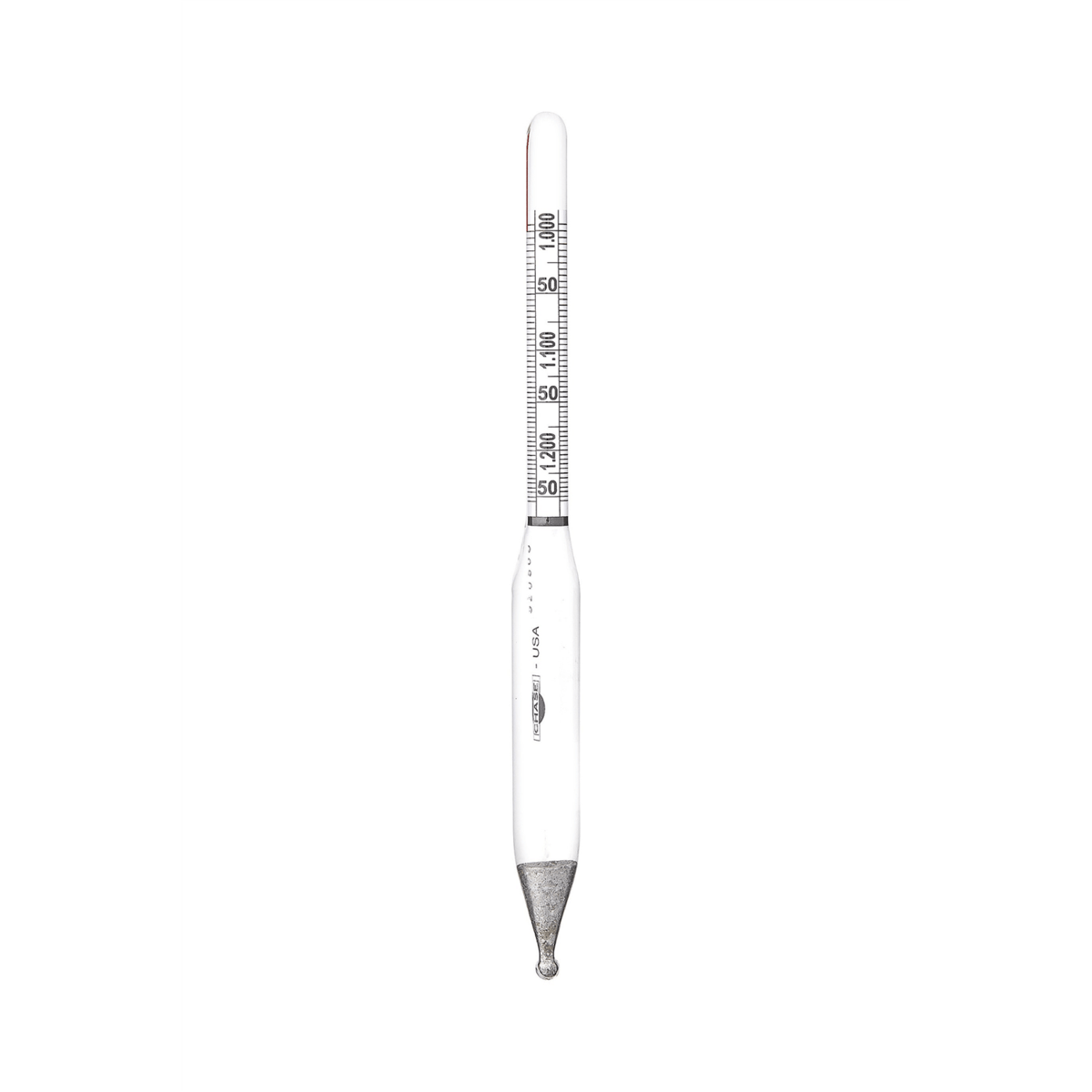 Vee Gee Specific Gravity Hydrometers, 1.000 to 1.250, 0.005 subdivisions, 165 mm