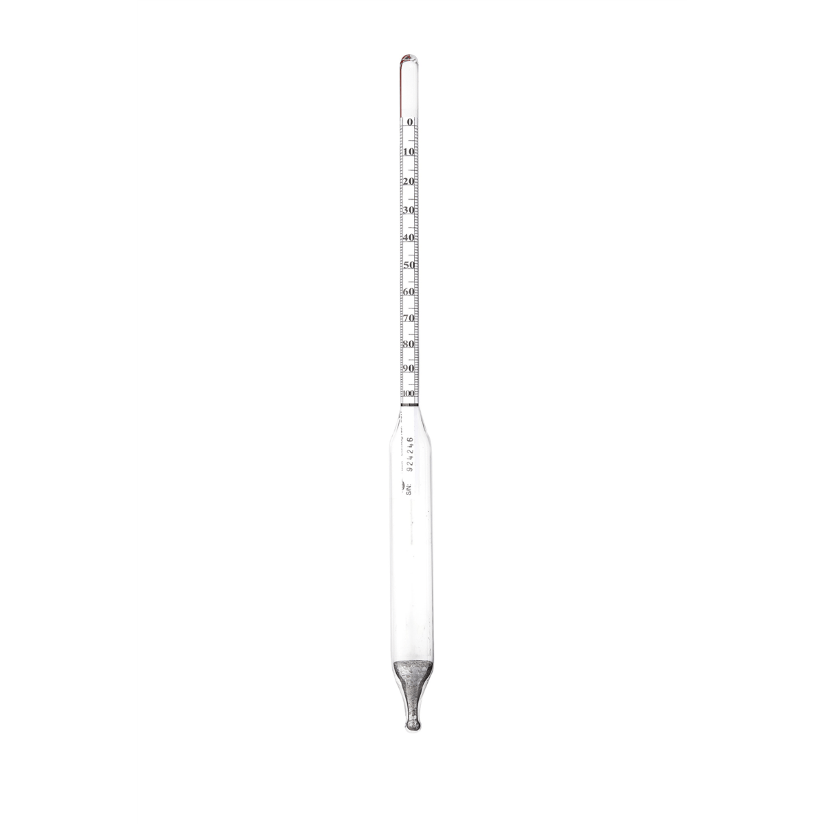 Vee Gee Sodium Chloride Hydrometers, % saturation, 0 to 100%