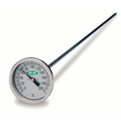 Vee Gee Thermometer, Dial, 0° to 200°F, 3" Diameter, 36" Stem Length