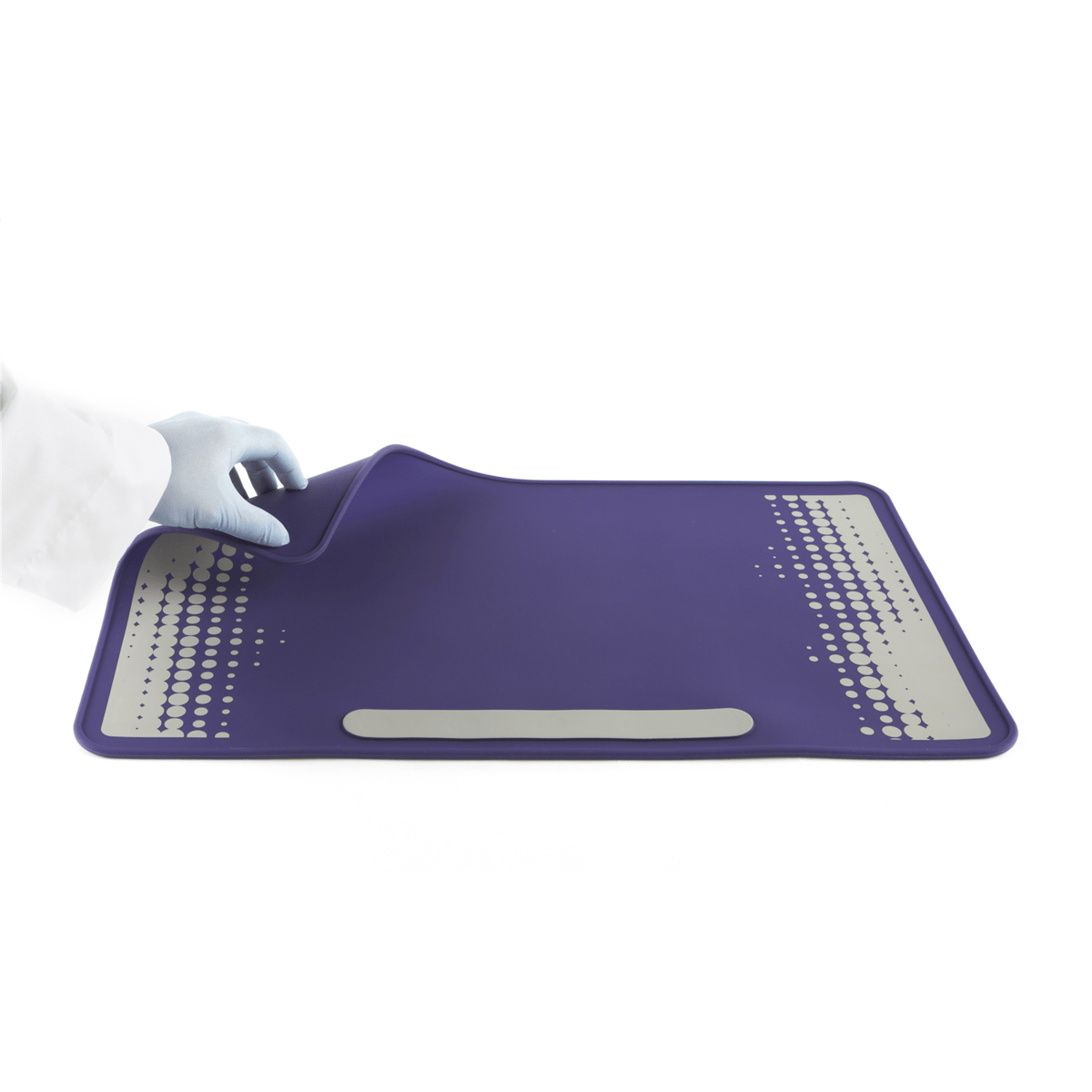 Lab Mat, Silicone Bench Protector, Purple/Grey
