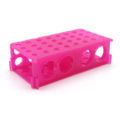 4-Way Tube Rack, Pink, Pack of 5