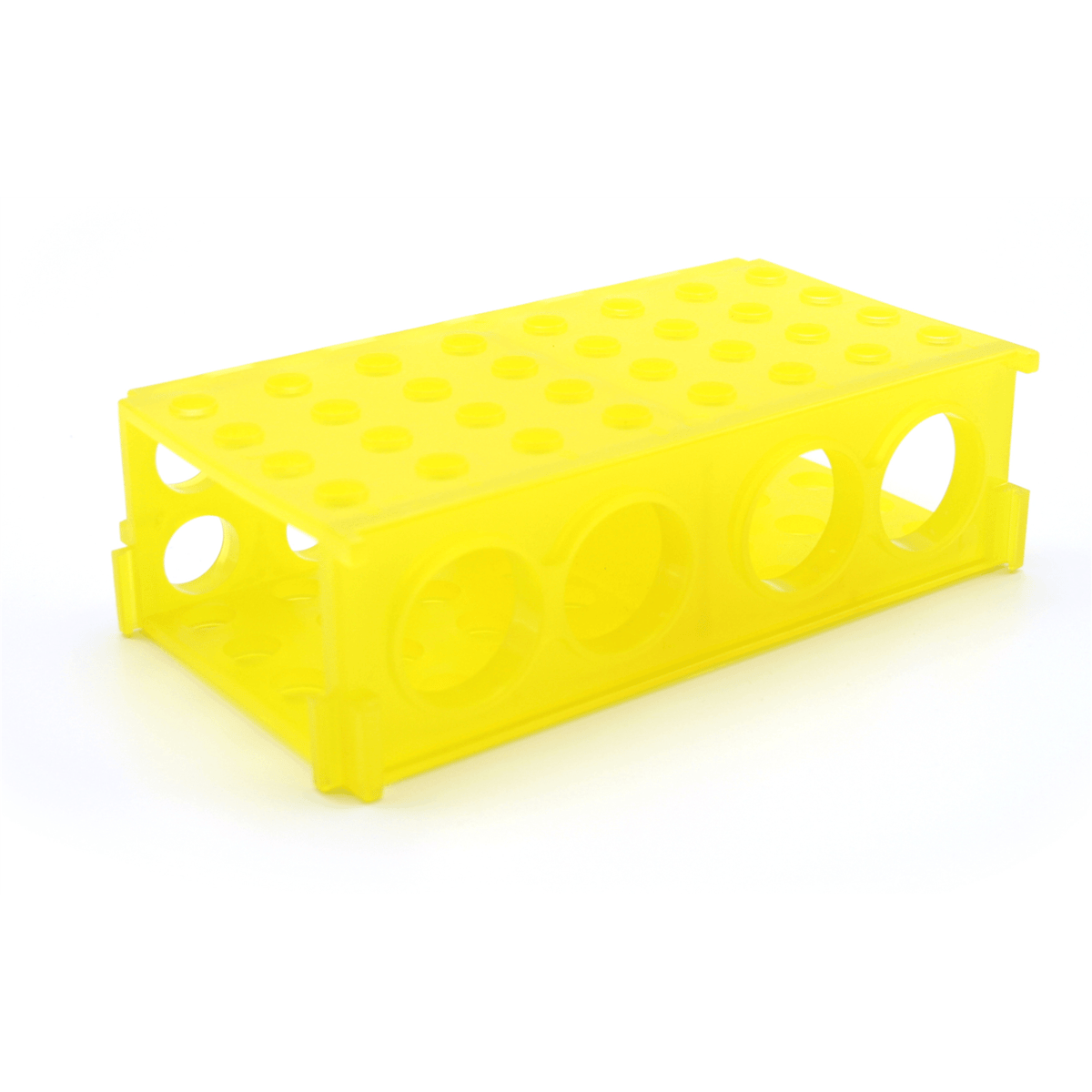 4-Way Tube Rack, Yellow, Pack of 5