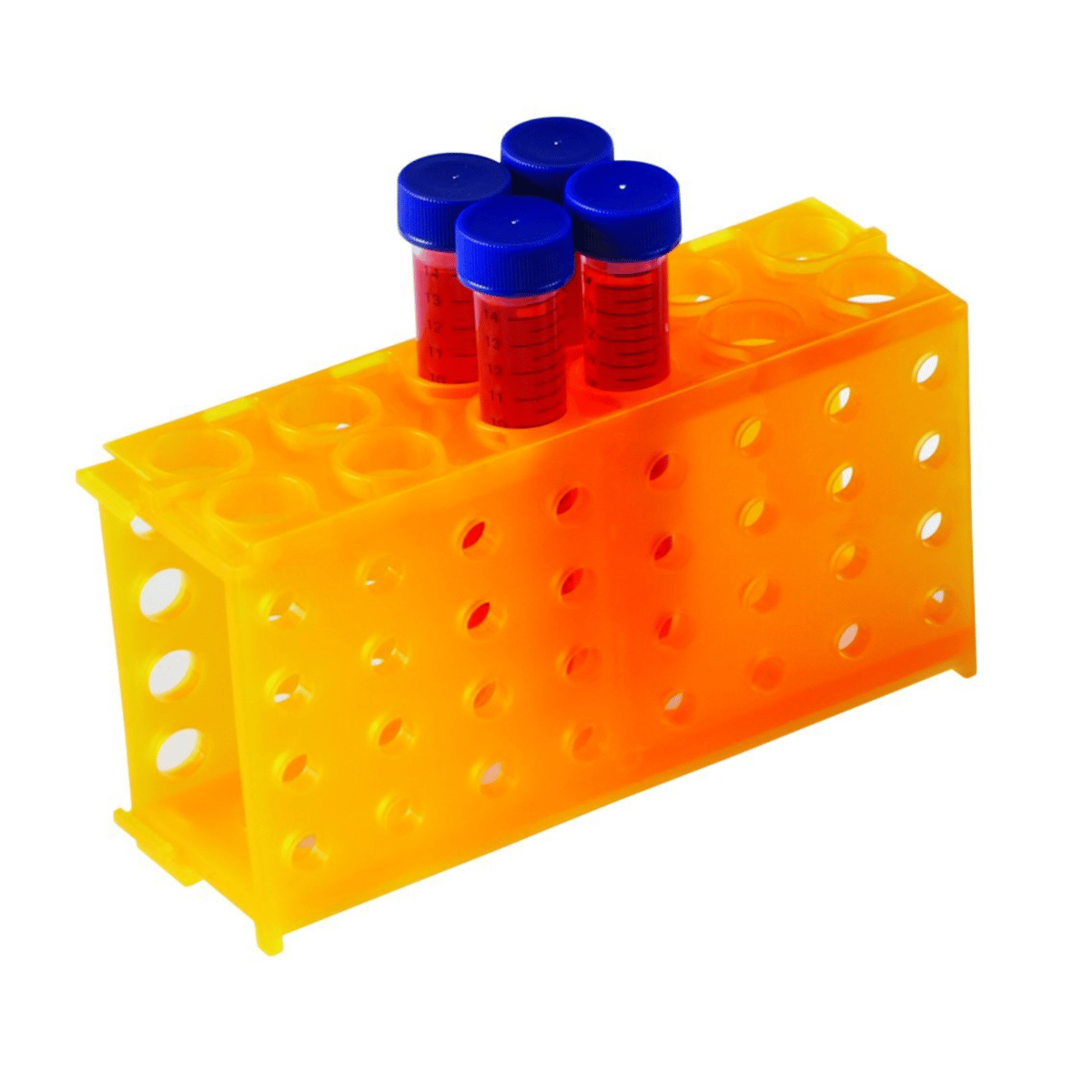 4-Way Tube Rack, Orange, Pack of 5